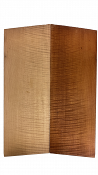 Top Ahorn, europ. AAA, "Caramel", 8mm, 2-tlg. bookmatched
